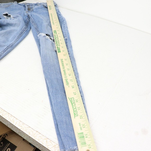 Free People Denim Blue Jeans Distressed Size 26 61855-16515125 - Picture 8 of 8